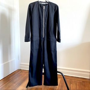 Need Supply Black Canvas Jumpsuit in Size S